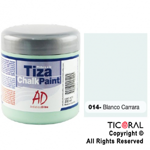 PINTURA TIZA AD 014 BLANCO CARRARA 200ML X 3 UNIDADES